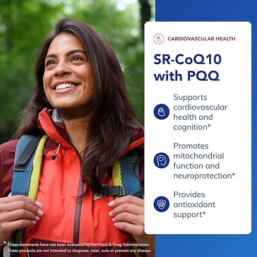 Miniatura 3 de Pure Encapsulations SR-CoQ10 con PQQ - Apoyo a la salud cardíaca* - Tecnología de liberación sostenida - Suplemento antioxidante - Sin gluten,
