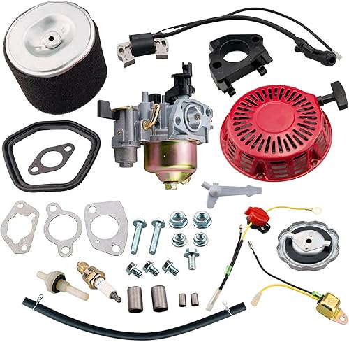 JJing Kit de filtro de aire de carburador de arranque de retroceso para Honda GX340 GX390 GX420 11Hp 13Hp 16Hp Harbor Freight Predator 420cc JJing Kit de filtro de aire de carburador de arranque de retroceso para Honda GX340 GX390 GX420 11Hp 13Hp 16Hp Harbor Freight Predator 420cc