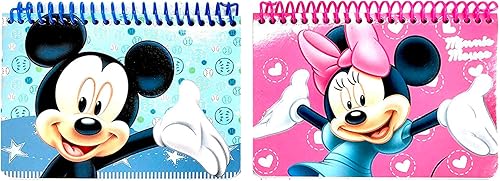 Disney Mickey Mouse - Juego de 2 libros de autógrafos en espiral (Mickey & Minnie)