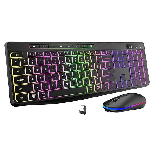 EarlyLit Hot-Swappable Mechanical Keyboard, Wired Gaming Keyboard with Numeric Pad,Quiet Gasket and Red Switches,Programmable RGB Backlit, Compact 98Keys Computer Keyboard for PC Mac Xbox Gamer
