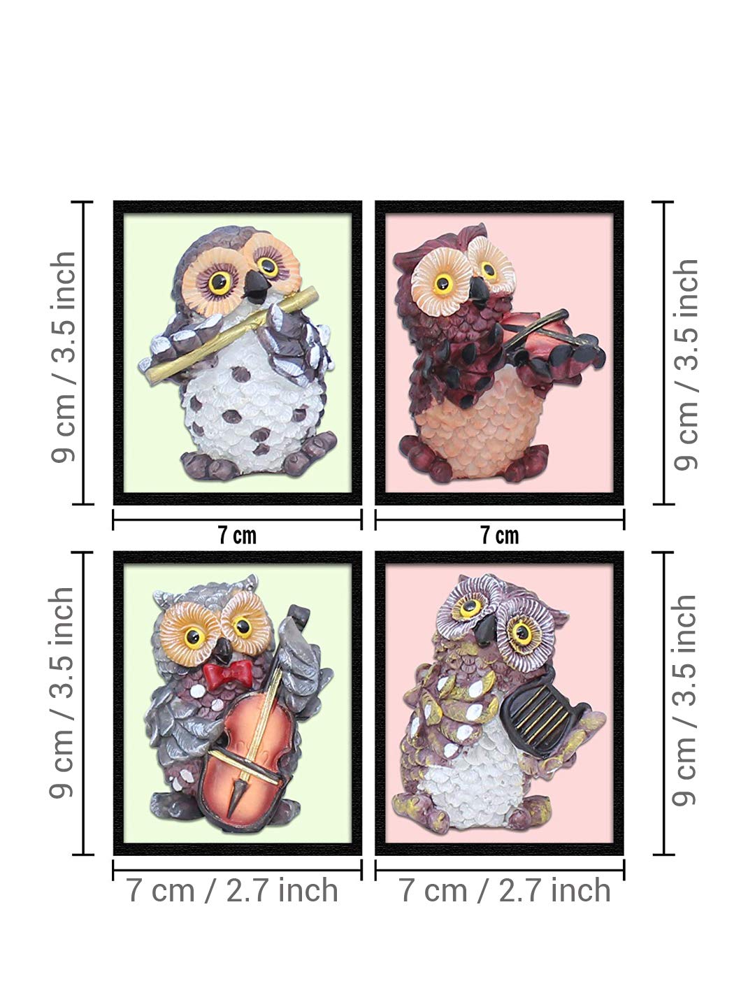 Owl Musical Figurines - Garden Decorations -6
