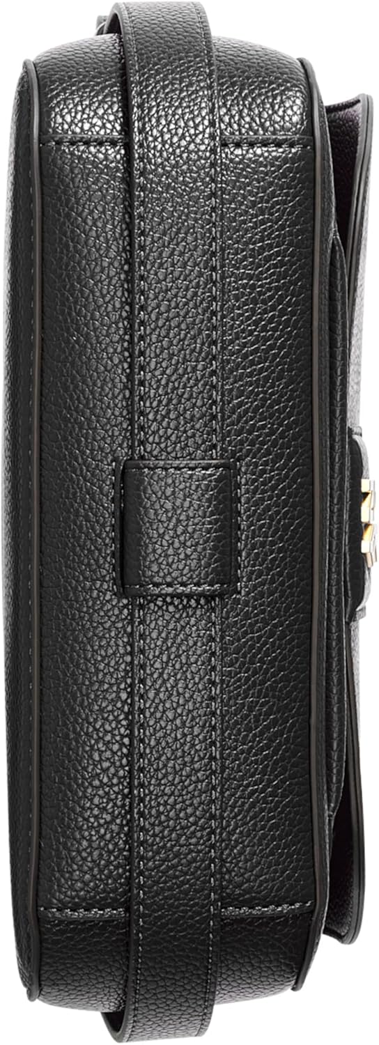 DKNY Women's Handbags Flap Shoulder,black/gold,1 size