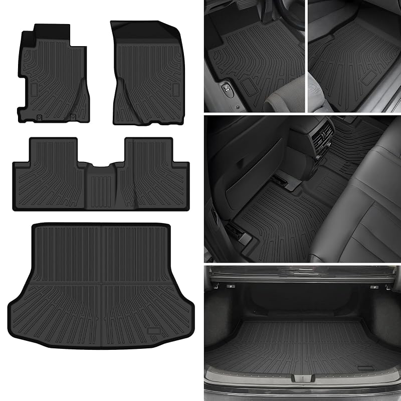 Kit de tapetes automotivos e revestimento de porta-malas CARTIST para Honda Civic Sedan 2006 a 2011