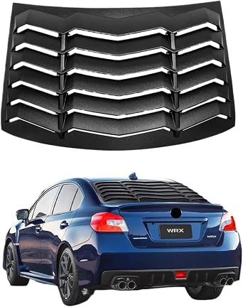 Rear Window Louver 2015-2021 Compatible for Subaru WRX 2012-2016 Compatible for Subaru Impreza Sun Shade Windshield Cover in GT Lambo Style ABS