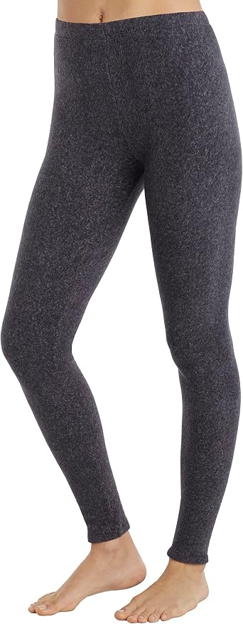 Cuddl Duds ClimateRight Womens Stretch Fleece Base Layer Legging - Natural Rise Waist