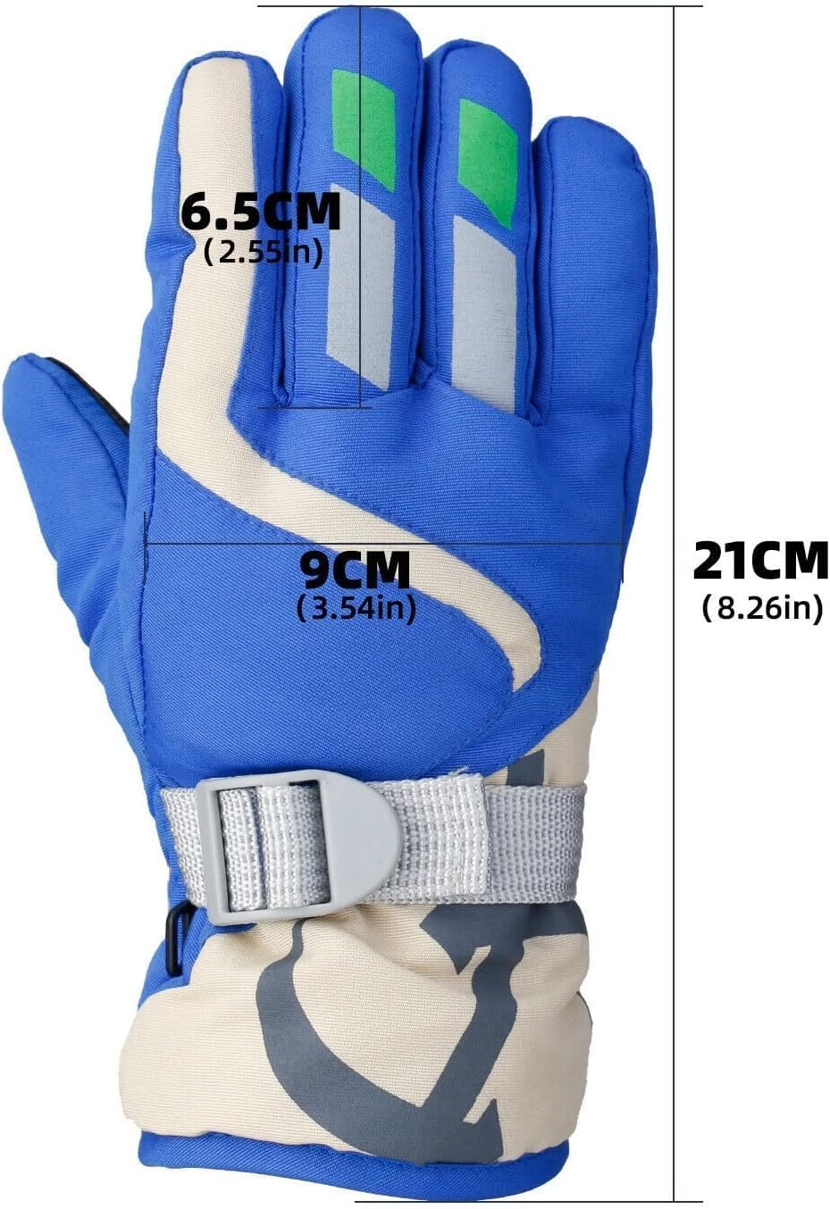 Thermal Ski Gloves Winter Waterproof Snowboard Snow Gloves 3 Fingers Skiing Riding