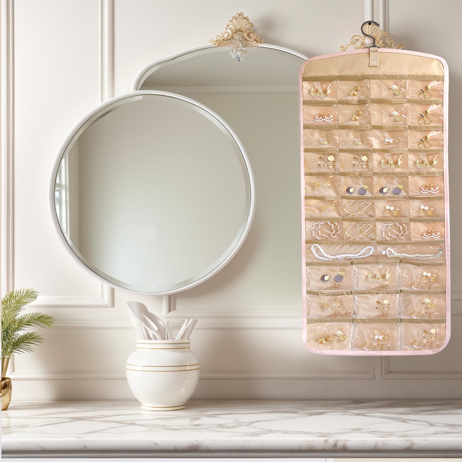 SGTD Organisateur De Bijoux à Suspendre Double Face Avec