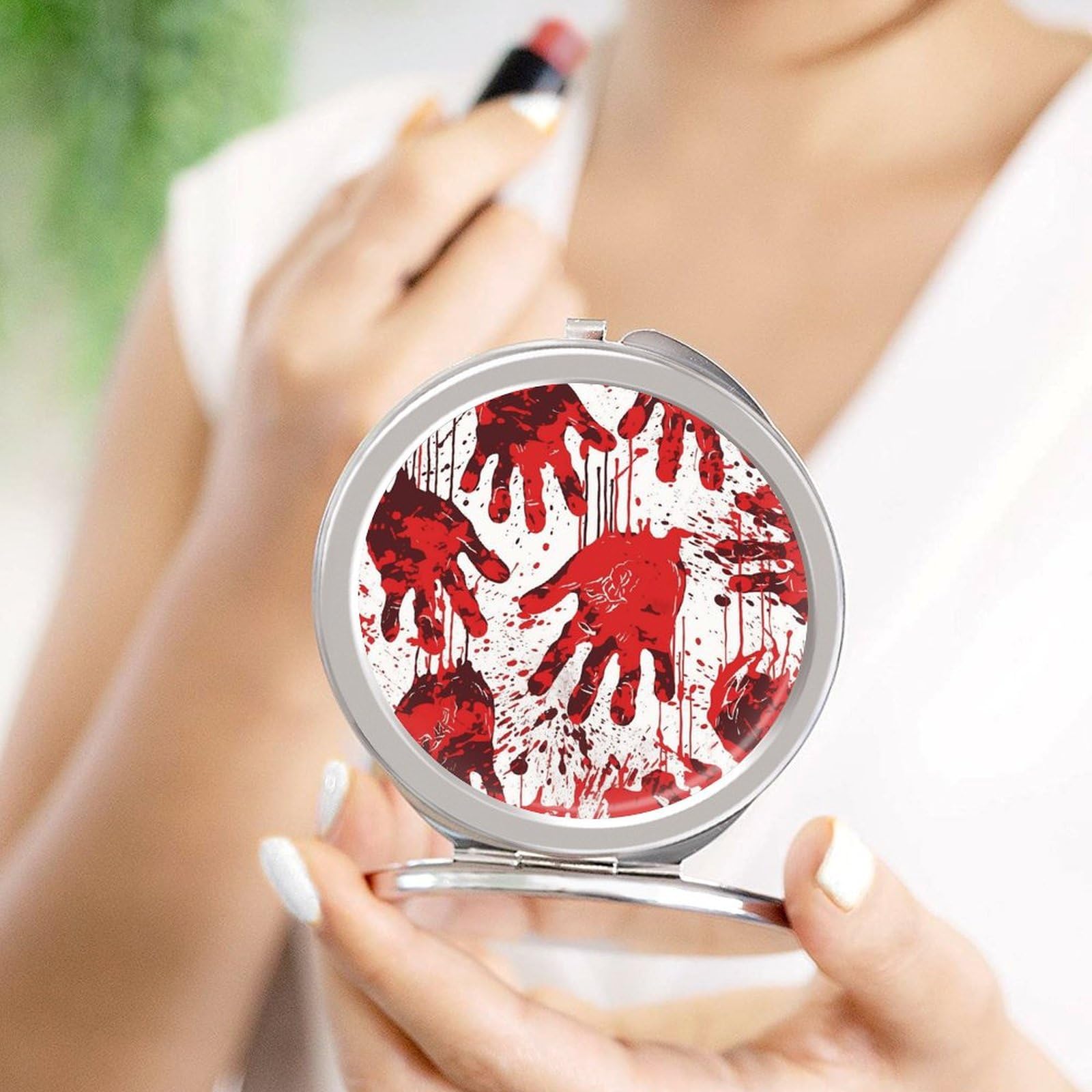 Amazon.com: NWTRJ Travel Makeup Mirror Portable Folding Cosmetic