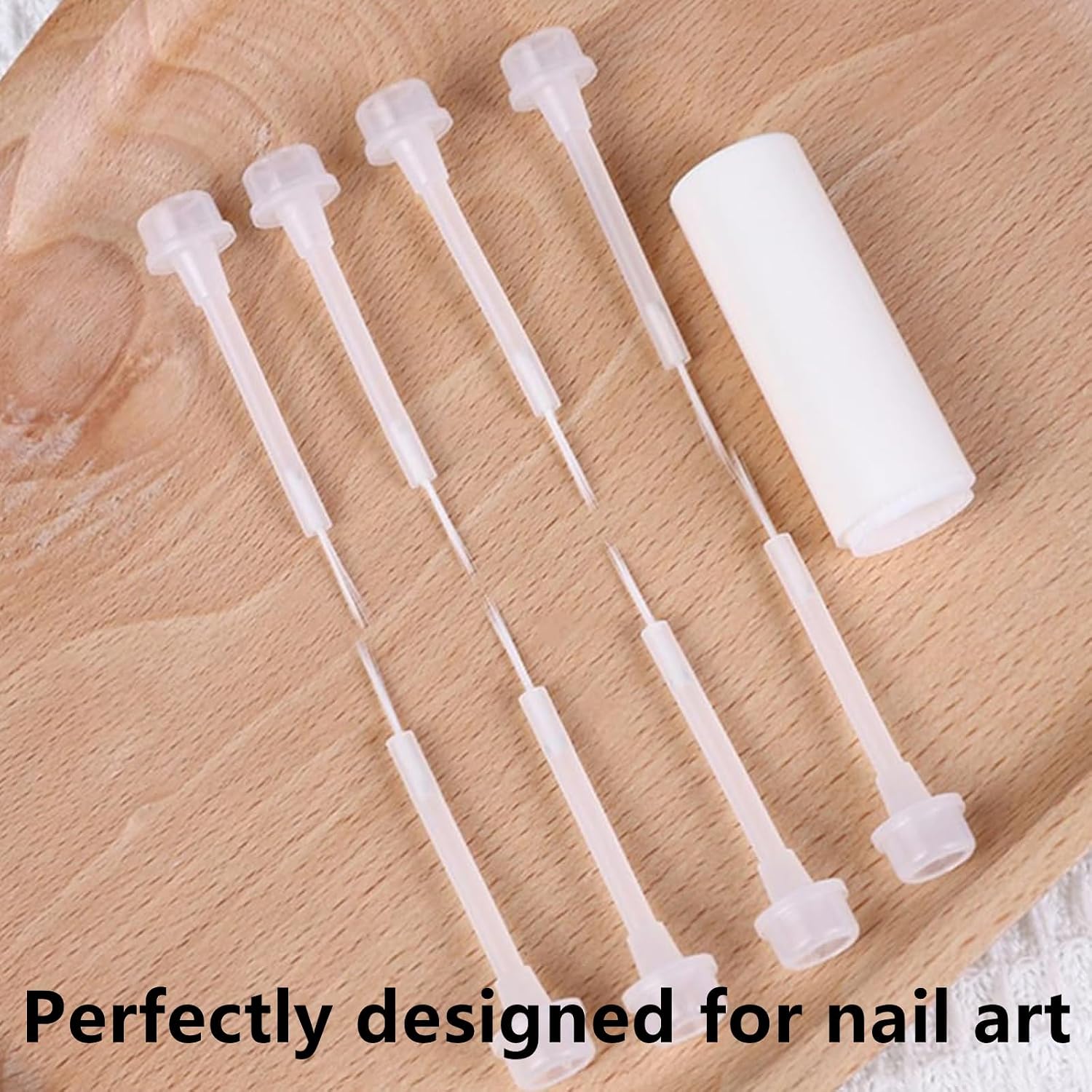 20 Pcs Replacement Nail Polish Brushes for Bottles | Soft bristles, fits dip powder liquid, replacement for nail polish bottles, ideal for nail art & manicure