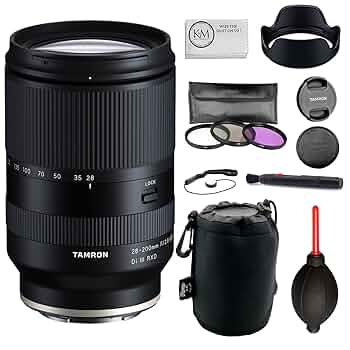 TAMRON - Tamron 28-200mm F/ 2.8-5.6 Di III RXD ① Amazon.com : TAMRON 28-200mm F/2.8-5.6 Di III RXD for Sony E