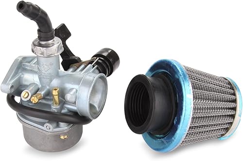 Miniatura 2 de Carburador PZ19 con filtro de combustible y filtro de aire de 138 pulgadas para cuatrimotos ATV Dirt Pit Bike 50 cc 70 cc 90 cc 110 cc 125 cc Taotao