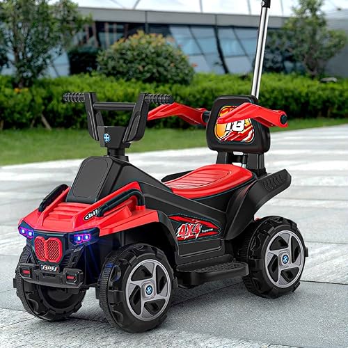 Miniatura 3 de ATV eléctrico para niños de 6 V, 4 ruedas con faros LED, juguete de paseo Bluetooth