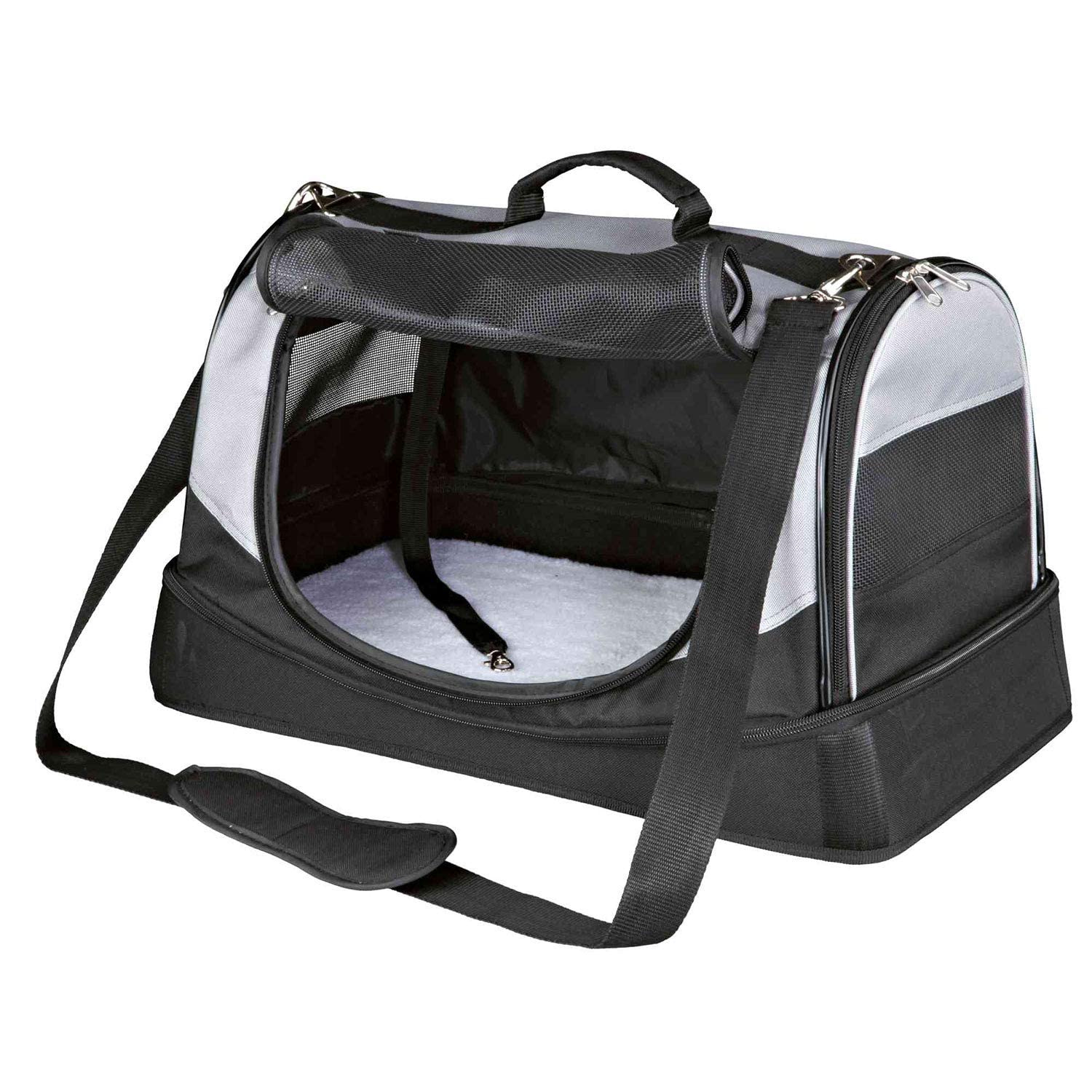 Trixie: - Holly Pet Carrier | Made with Durable Polyester Material, Ideal for Journeys and Trekking | Removable Shoulder Straps with Extra Front Pocket - 50 x 30 × 30 cm, Black (B09P8B39TS) Amazon Price History, Amazon Price Tracker