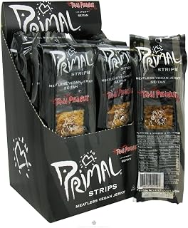 Primal Spirit Meatless Vegan Jerky Thai Peanut 1 Oz. (24 Count)