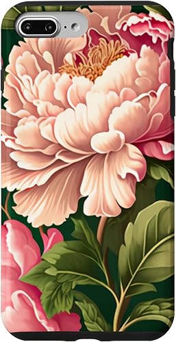 Miniatura 28 de Funda para iPhone 11 Pro Max con diseño de flores de peonía rosa