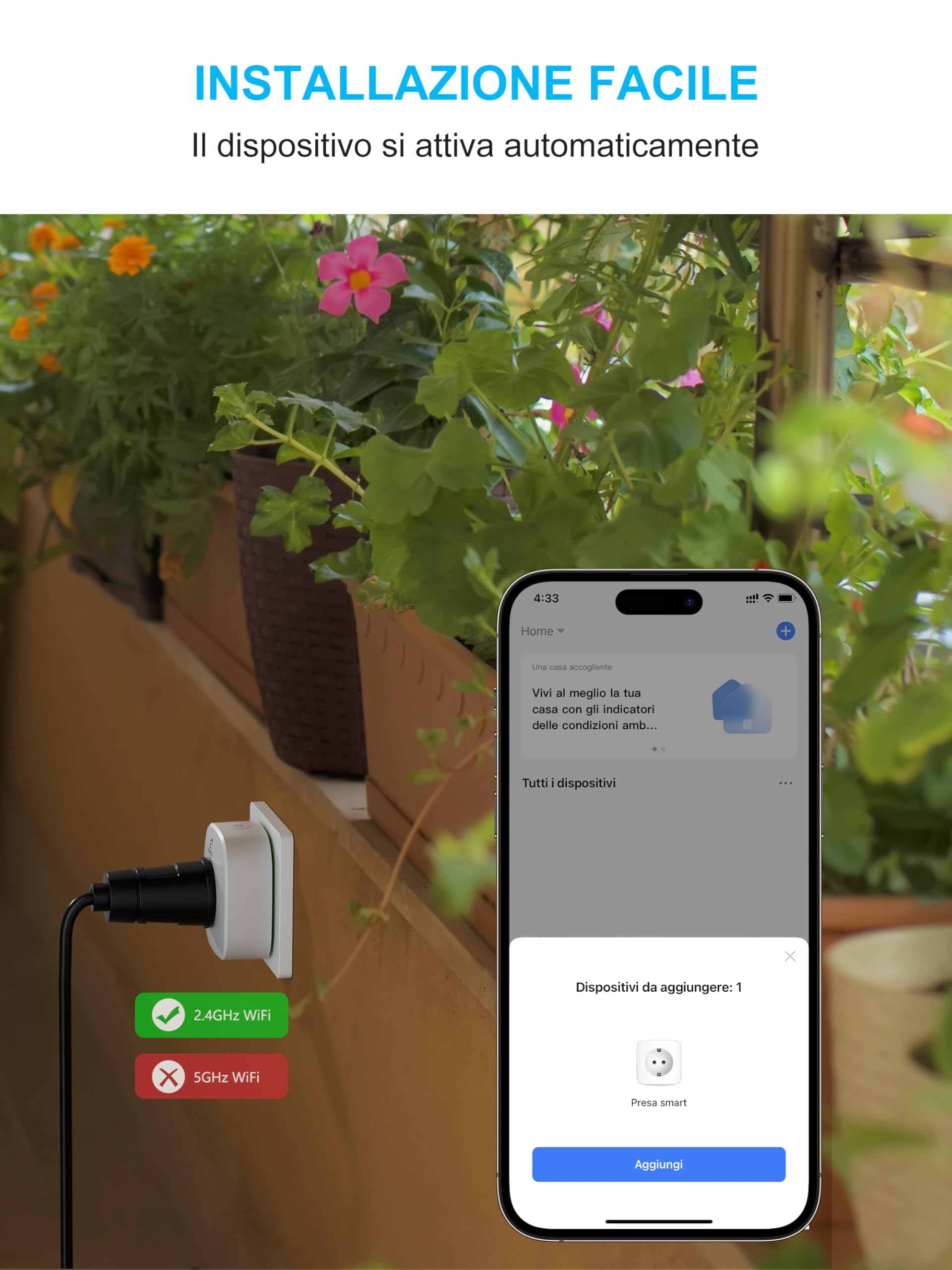 EIGHTREE Presa Intelligente per Fotovoltaico da Balcone con Misurazione Energia | Misurazione Produzione Energia, Monitoraggio Consumi, WiFi 2.4 GHz, Compatibile Alexa e Google Home, 16A 3680W, 2er Pack
