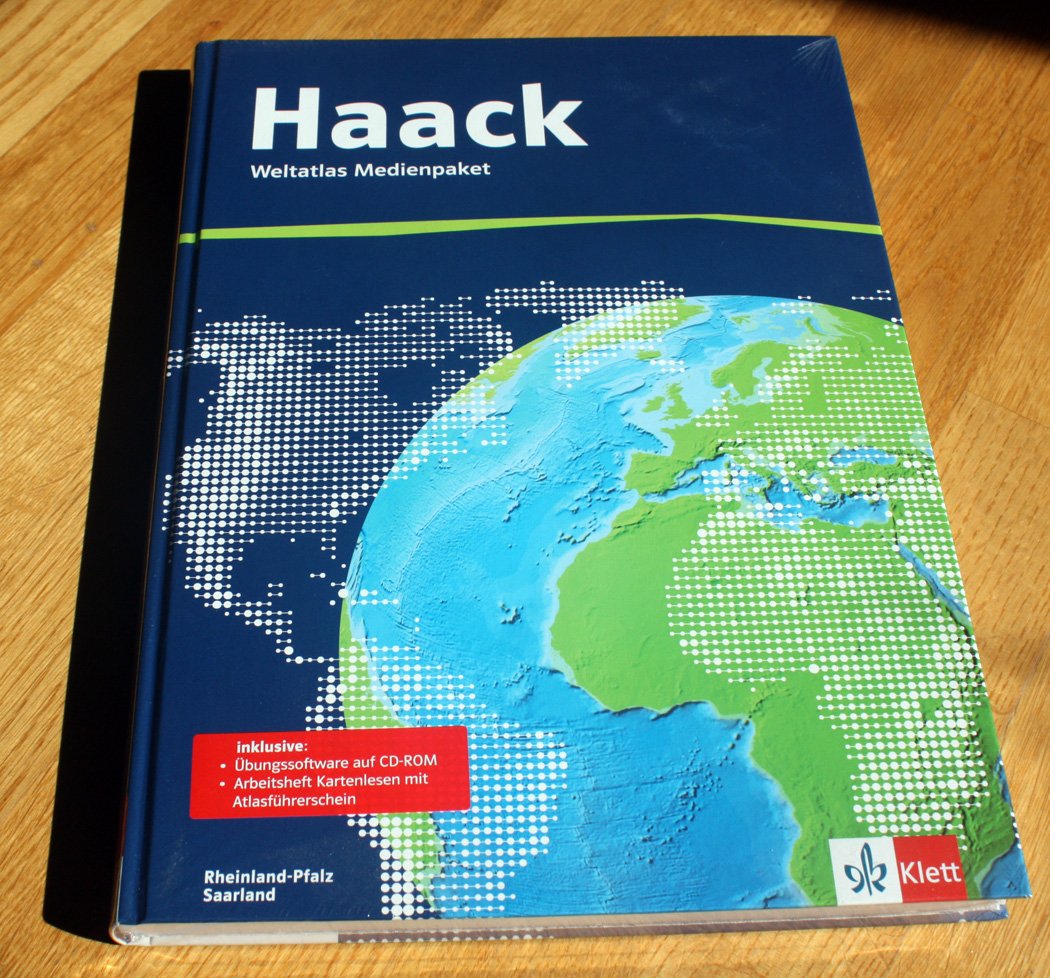 Der Haack Weltatlas - Ausgabe Rheinland-Pfalz und Saarland: Weltatlas Medienpaket (inkl. Übungssoftware auf CD-ROM und Arbeitsheft Kartenlesen mit Atlasführerschein)