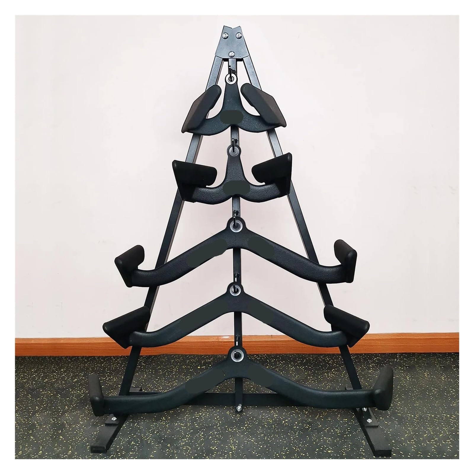 Lat Pull Down Bar Handvatbevestiging, Bicep Curl Tricep LAT Pulldown Bar, Antislip Handgrepen Draaibare Hanger voor Kabelmachine, Gemakkelijk Spieren Opbouwen