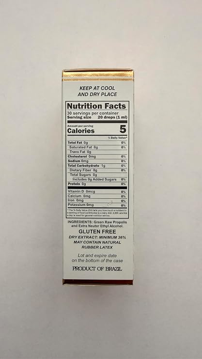 Case of 24 Units Polenectar Brazil Premium Bee Green Propolis Extract WF60 Wax Free 60 30 ml by JLBrazil