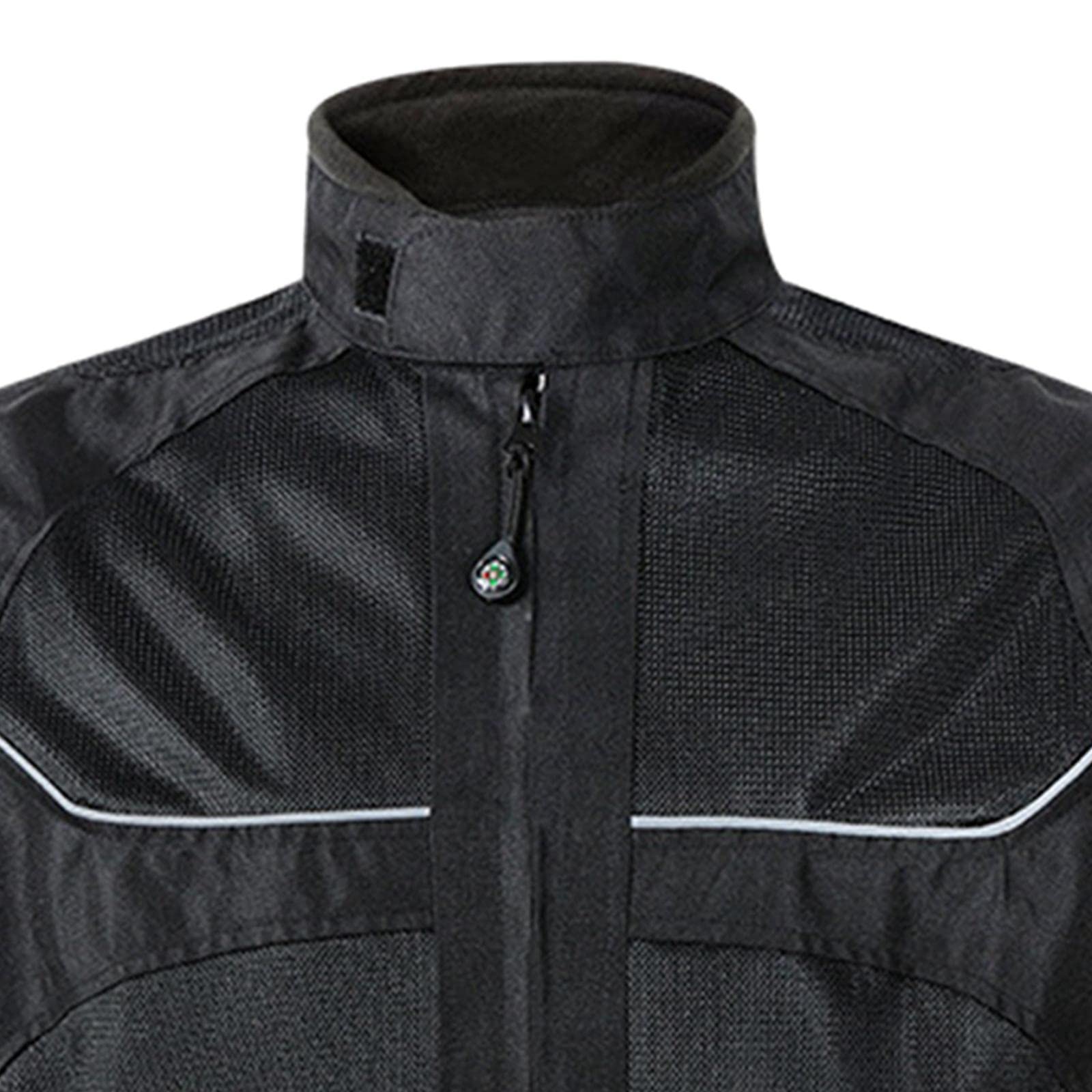 Giacca Da Motociclista Giacca Da Motocross Protezione Dagli Impatti Cappotto Protettivo in Rete Traspirante Riflettente per L'estate in Motocicletta, nero S