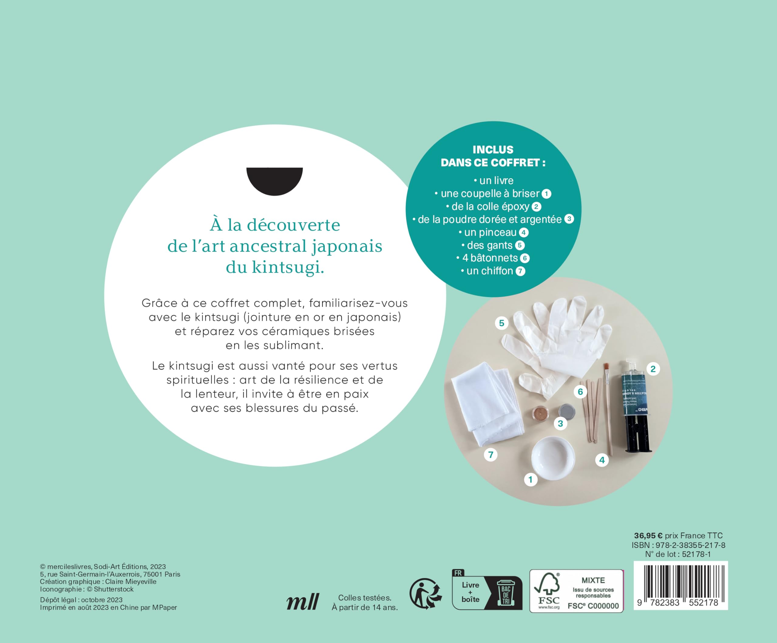 Mon kit d’initiation au Kintsugi (coffret): L’art de sublimer les objets brisés