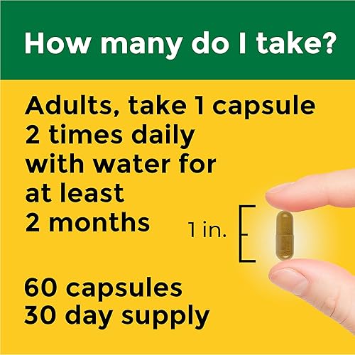Miniatura 4 de Nature Made Cápsulas de fitosoma de berberina de mejor absorción, 1100 mg por 2 cápsulas diarias, suplemento de berberina para apoyo a la salud