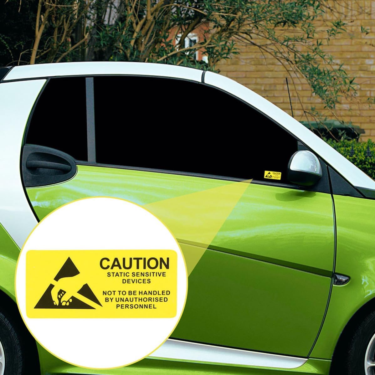 Anti Static for Warning Labels Electrical Paper Stickers 200 Pcs