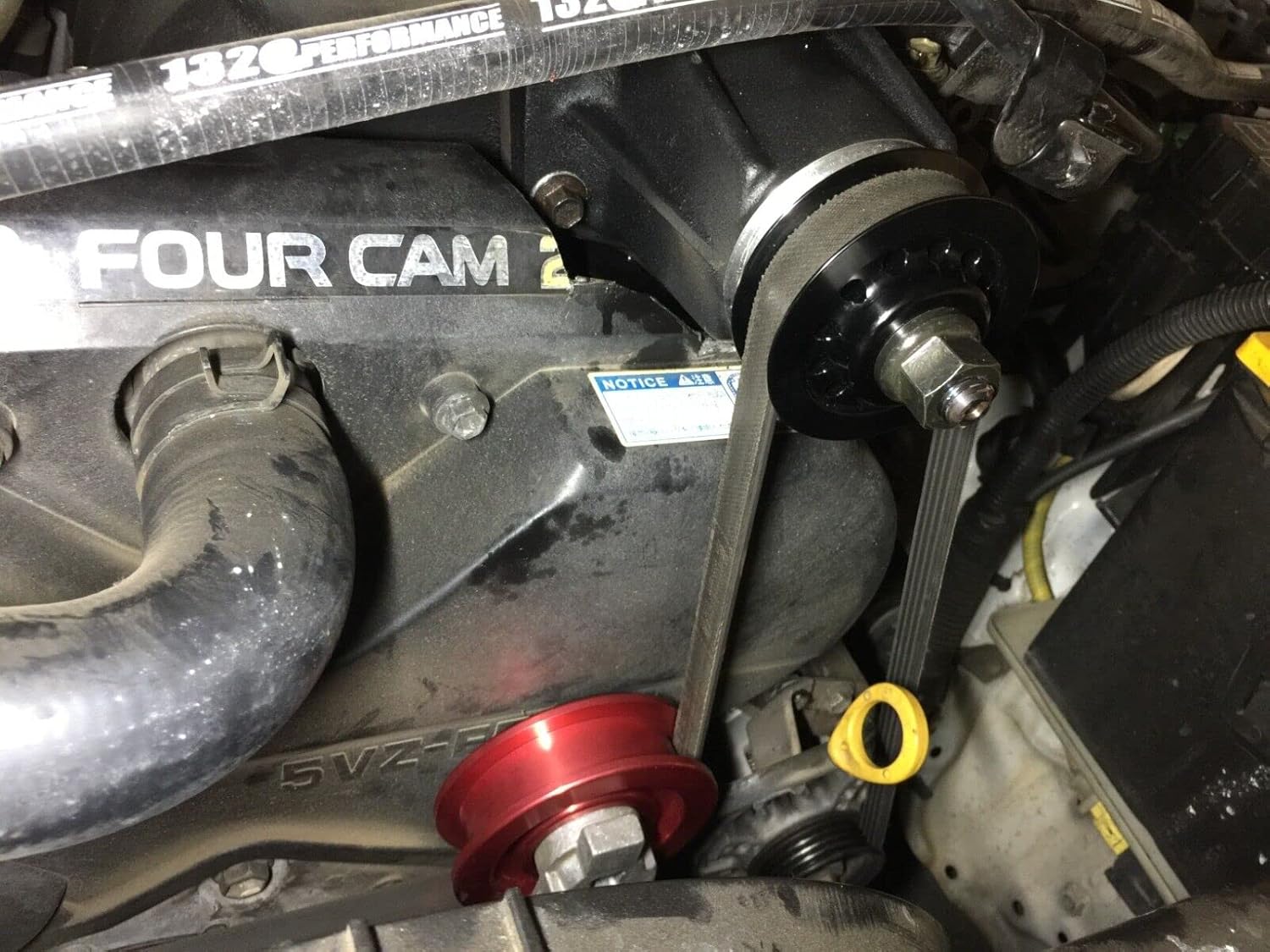 supercharger pulley TRD 3.4L 5VZ-FE 5VZ 2.1 inches Black