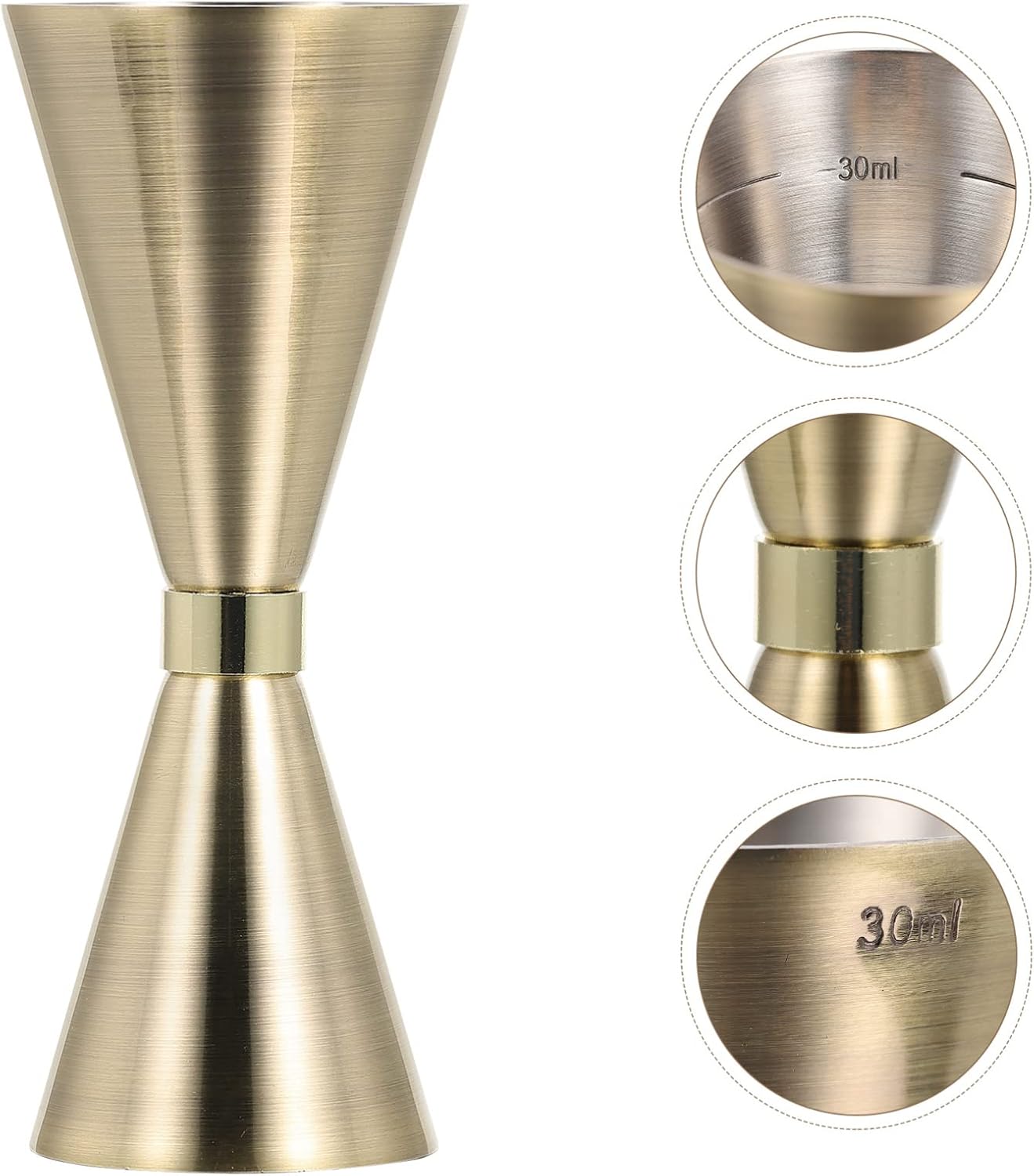 UPKOCH 3pcs Cocktail Jigger Measuring Cup Stainless Steel Barware Tool for Home Restaurant