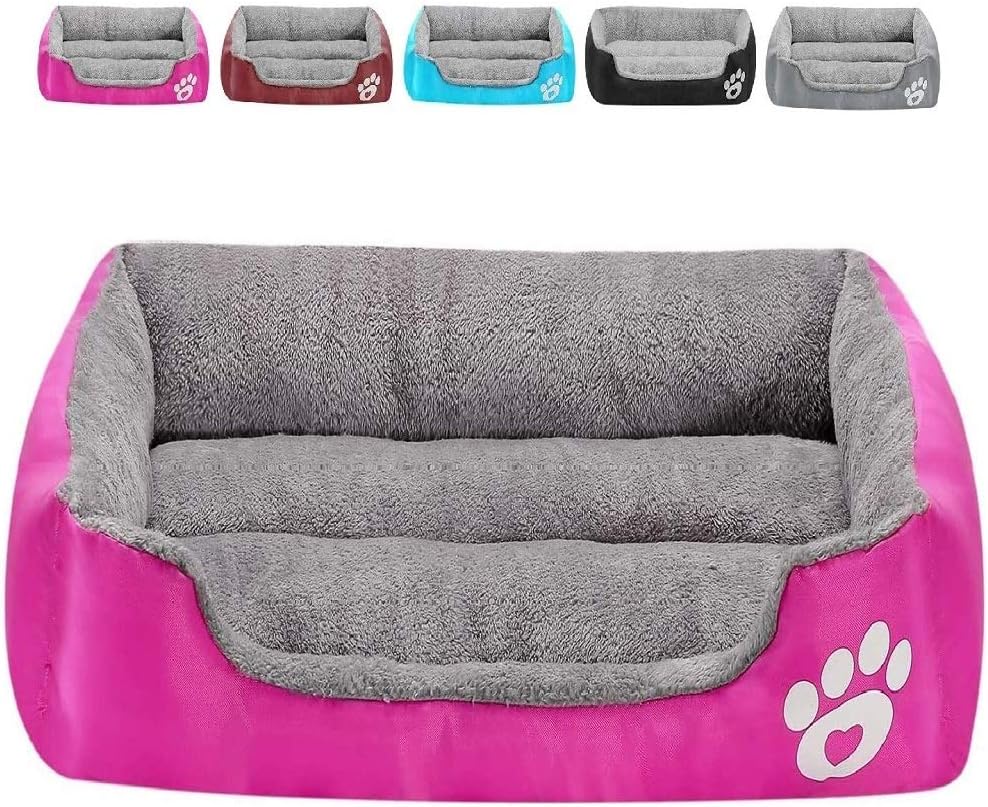 Felicificer Dog Bed,Super Soft Pet Bed,Rectangle Non Slip Bottom Washable Pet Bed Puppy Dog Mat Pad Cat Sleeping Cushion Suits for Daily…