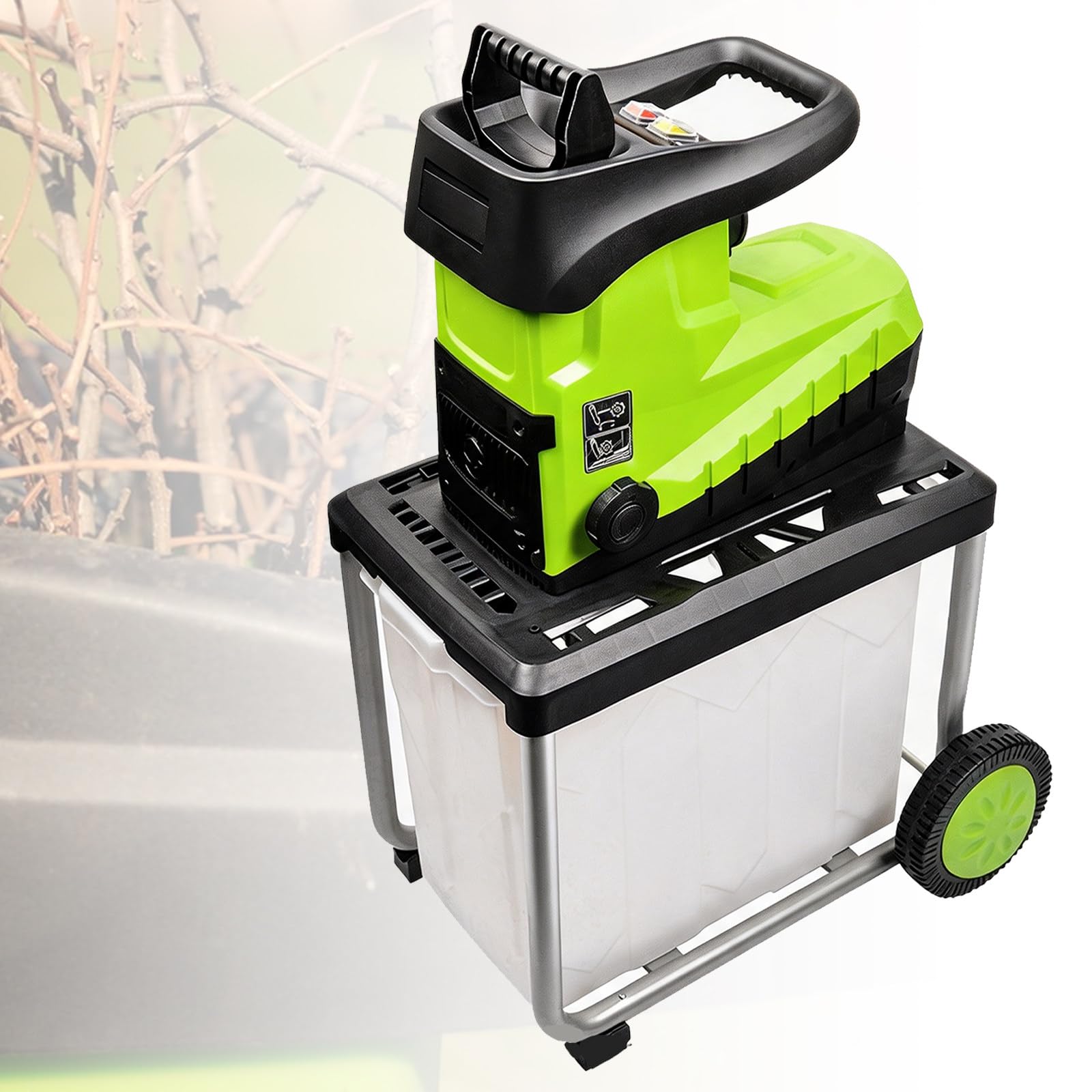 SHAHRYAR Broyeur de Jardin Électrique Broyeur à Bois Robuste 2800 W