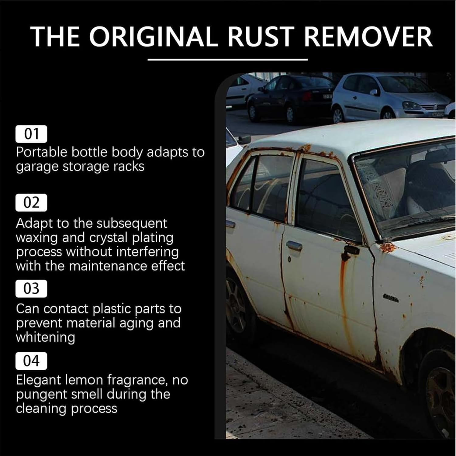 Rust Remover Spray for Metal, 2025 Upgrade Rust Remover for Metal, Multipurpose Rust Stain Remover, Fast Acting Heavy Duty Rust Dissolver for Cars, Tools, Bolts & More（2Set*30ml） — view 8