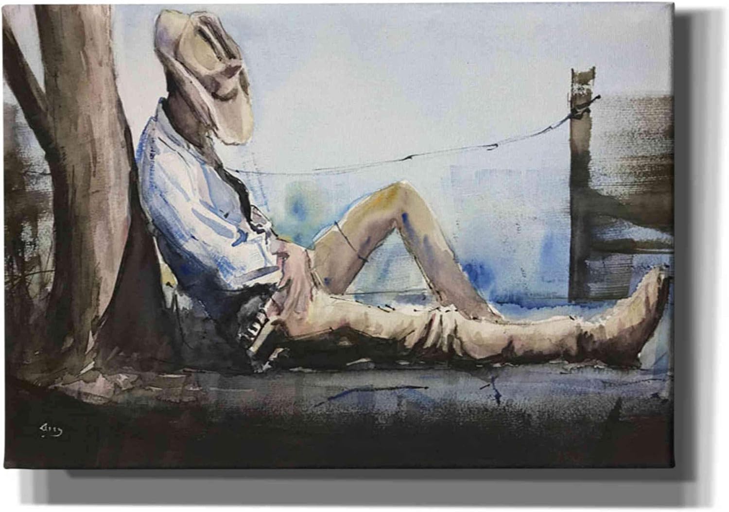 Epic Graffiti 'Nap Time' by Oscar Alvarez Pardo, Canvas Wall Art, 18"x12"