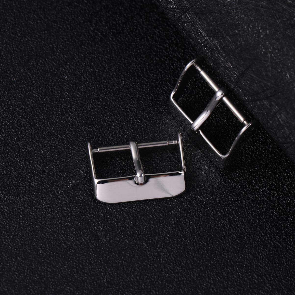 EXCEART 5pezzi Cinturino Acciaio Inossidabile Con Chiusura Per Orologio Argento Accessori Eleganti e Resistenti Per Cinturini e Facile Installazione e Design Raffinato