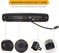 Vista 5 de Tercera luz de freno LED de repuesto para Sierra/Silverado 1500 2500 3500/HD 1999-2007, lámpara de parada central de cabina trasera con junta