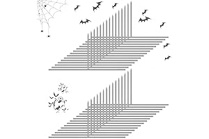 15PCS Halloween Metal Stakes - Sturdy 9'x4' Tombstone Stakes for Outdoor Lawn Decorations