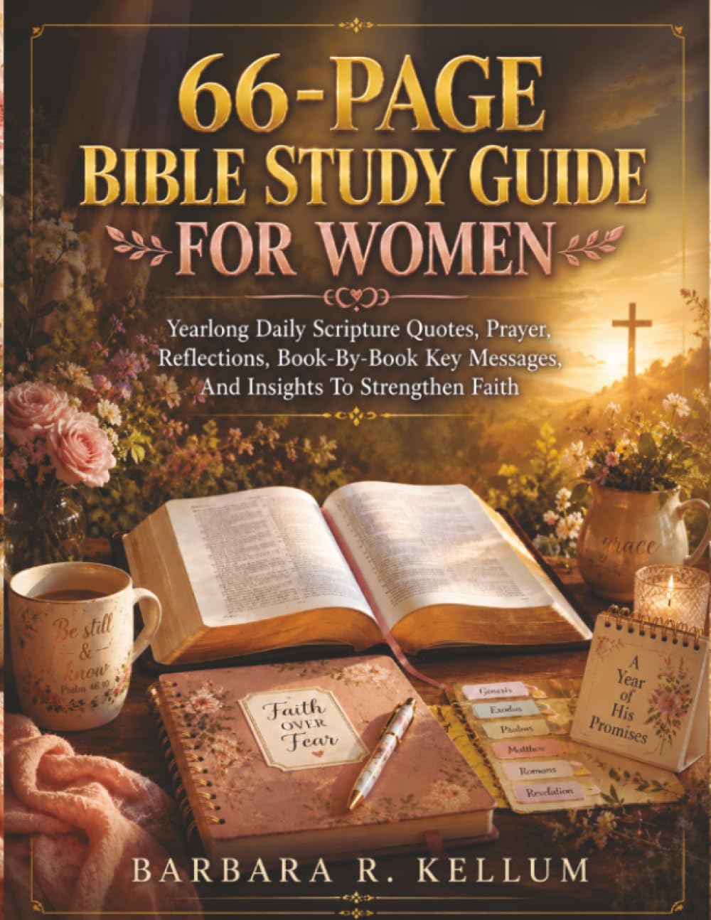 66-Page Bible Study Guide For Women: Yearlong Daily Scripture Quotes, Prayer, Reflections, Book-By-Book Key Messages, And Insights To Strengthen Faith