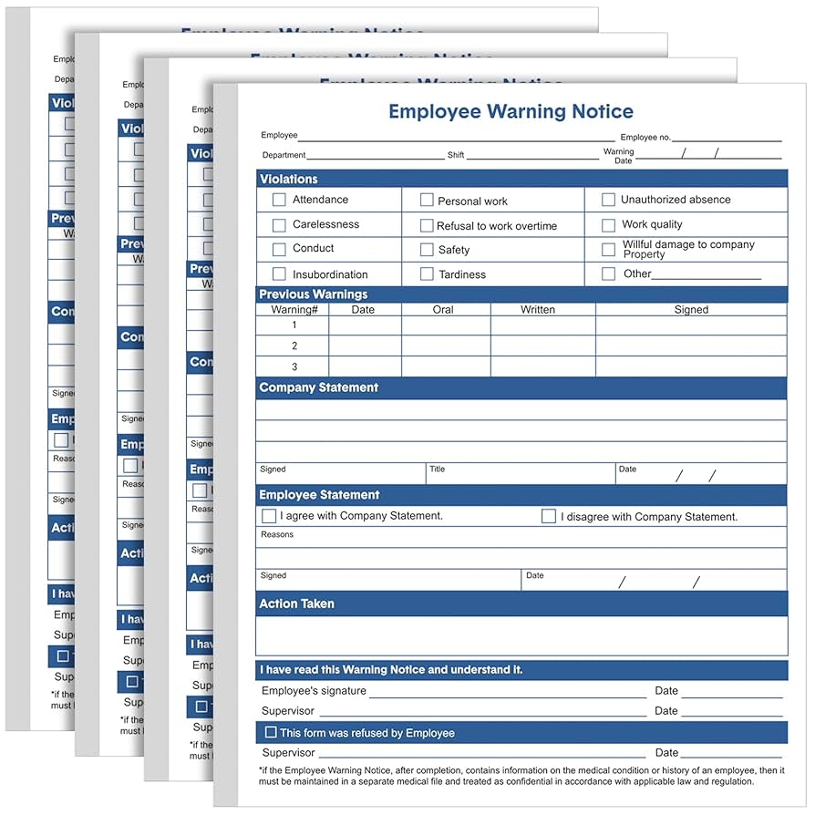 amazon-com-kisston-200-sheets-employee-warning-notice-form-performance-appraisal-form-11-x-8-5-inches-employee-discipline-action-sheet-for-office-management-supplies-warning-notice-form-office-products for Free Printable Employee Warning Notice Form Amazon.com : Kisston 200 Sheets Employee Warning Notice Form Performance Appraisal Form 11 x 8.5 Inches Employee Discipline Action Sheet for Office Management Supplies(Warning Notice Form) : Office Products for Free Printable Employee Warning Notice Form