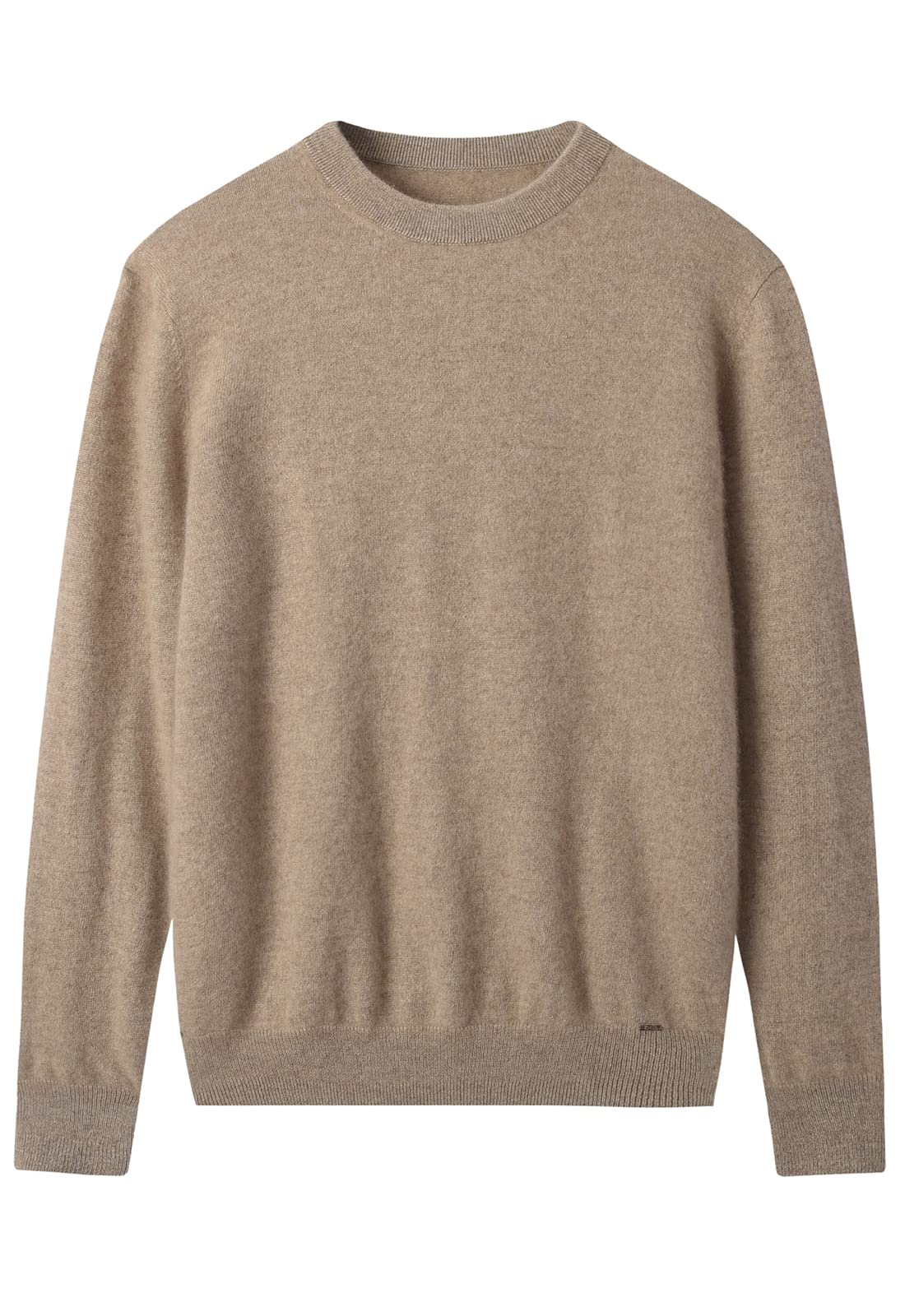 ZHILI Herren Pullover aus Kaschmir mit Rundhalsausschnitt einfarbig Strick