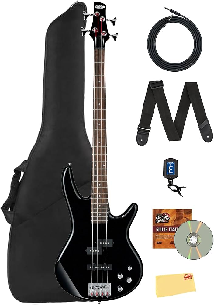 Amazon.com: Ibanez GSR200 SR GIO Electric Bass - Black Bundle with Amazon.com: Ibanez GSR200 SR GIO Electric Bass - Black Bundle with