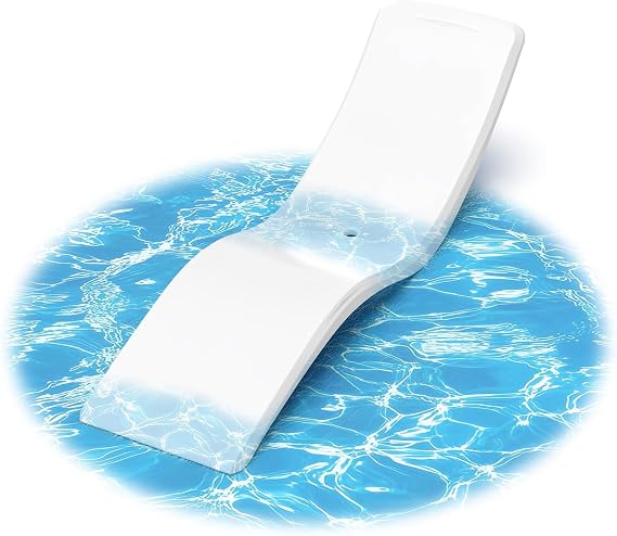 in Pool Lounge Chairs,Pool Lounger for Sun Shelf,Waterproof Patio Furniture with Weather-Resistant Design,Beach & Shallow Water Relaxation,1PC