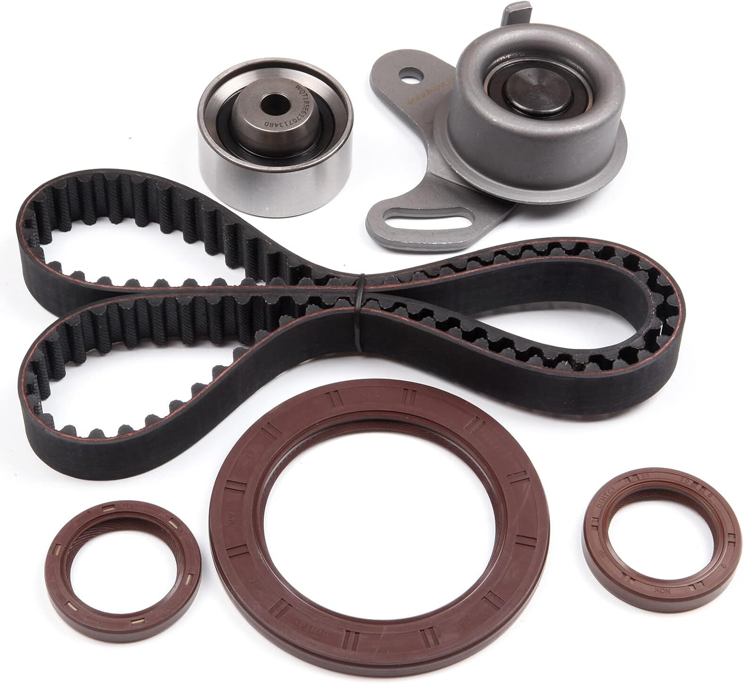 SCITOO Timing Belt Kit KPTK282 TB282K1 95282K1 24810-26020 24312-26000 TCK282 Timing Belt Water Pump Kit 1996-1997 2001-2011 for Hyundai accent 2006-2011 for Kia Rio 2006-2011 for Kia Rio5