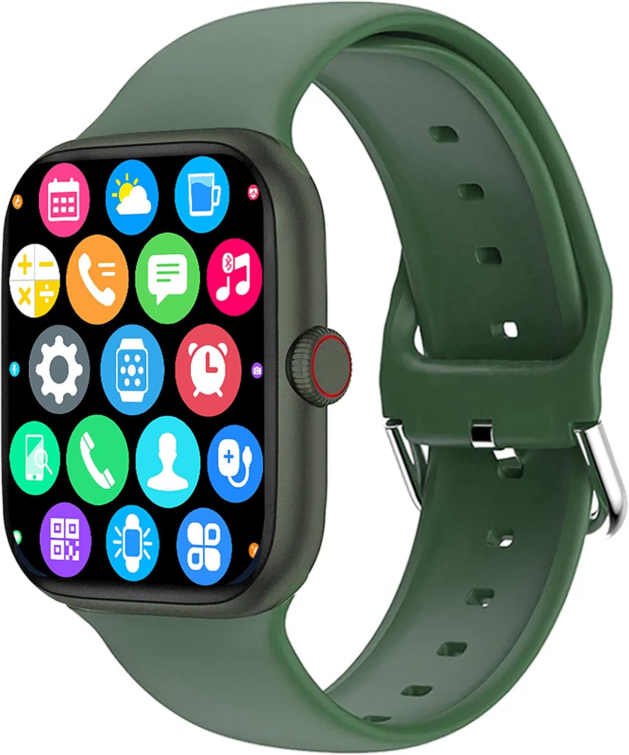 321OU Smart Watch for Android & iOS Phones, Smartwatch 1.75 Touchscreen Activity Tracker with Heart Rate Sleep Monitor Pedometer Fitness Tracker Compatible with iPhone for Kids Women Men (Green)