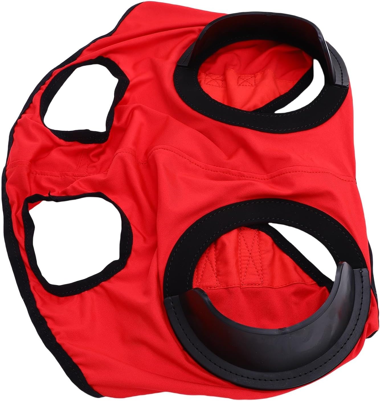 Red Horse Eye Blinder Cover, High Elasticity Breathable Anti Sand Horse Riding Blinker Eye Veil for Competition