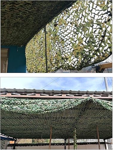 Miniatura 5 de Protección del bosque con cobertura de protección ecológica, red de camuflaje militar, campamento tiro, caza y selva, protección solar para