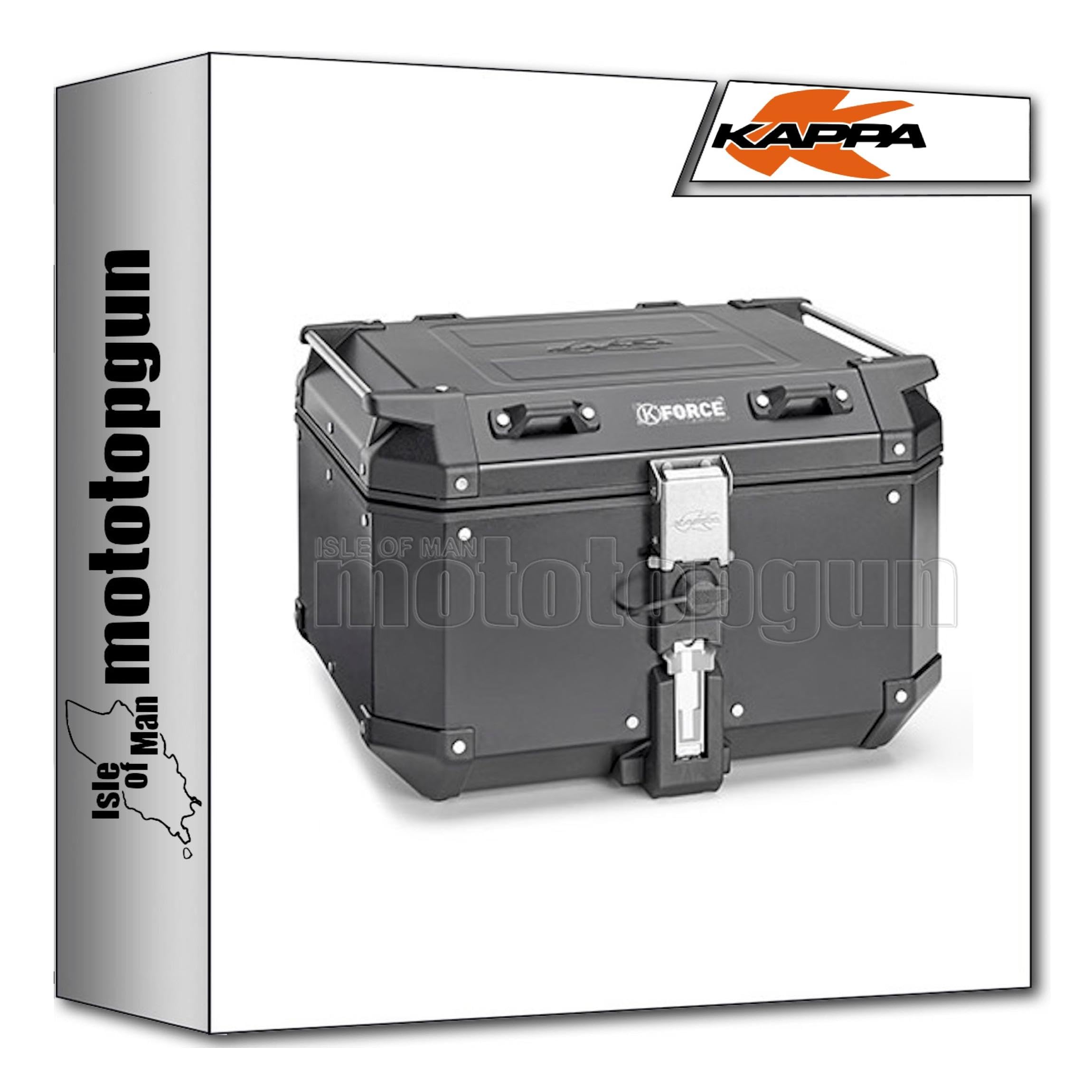 Top case Kappa KFR480B K'Force 48L étanche en alu noir avec fixation Monokey Varadero