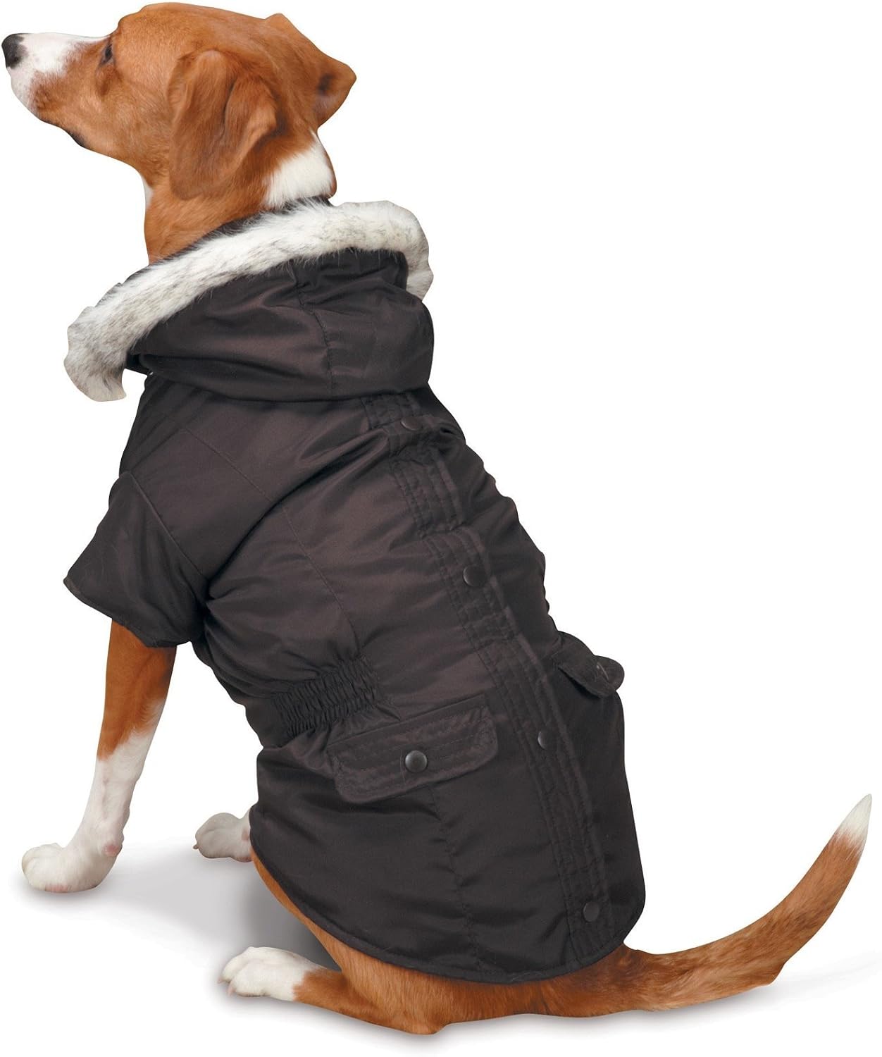 East Side Collection 3-in-1 Eskimo Jacket for Dogs, 20" Large, Brown