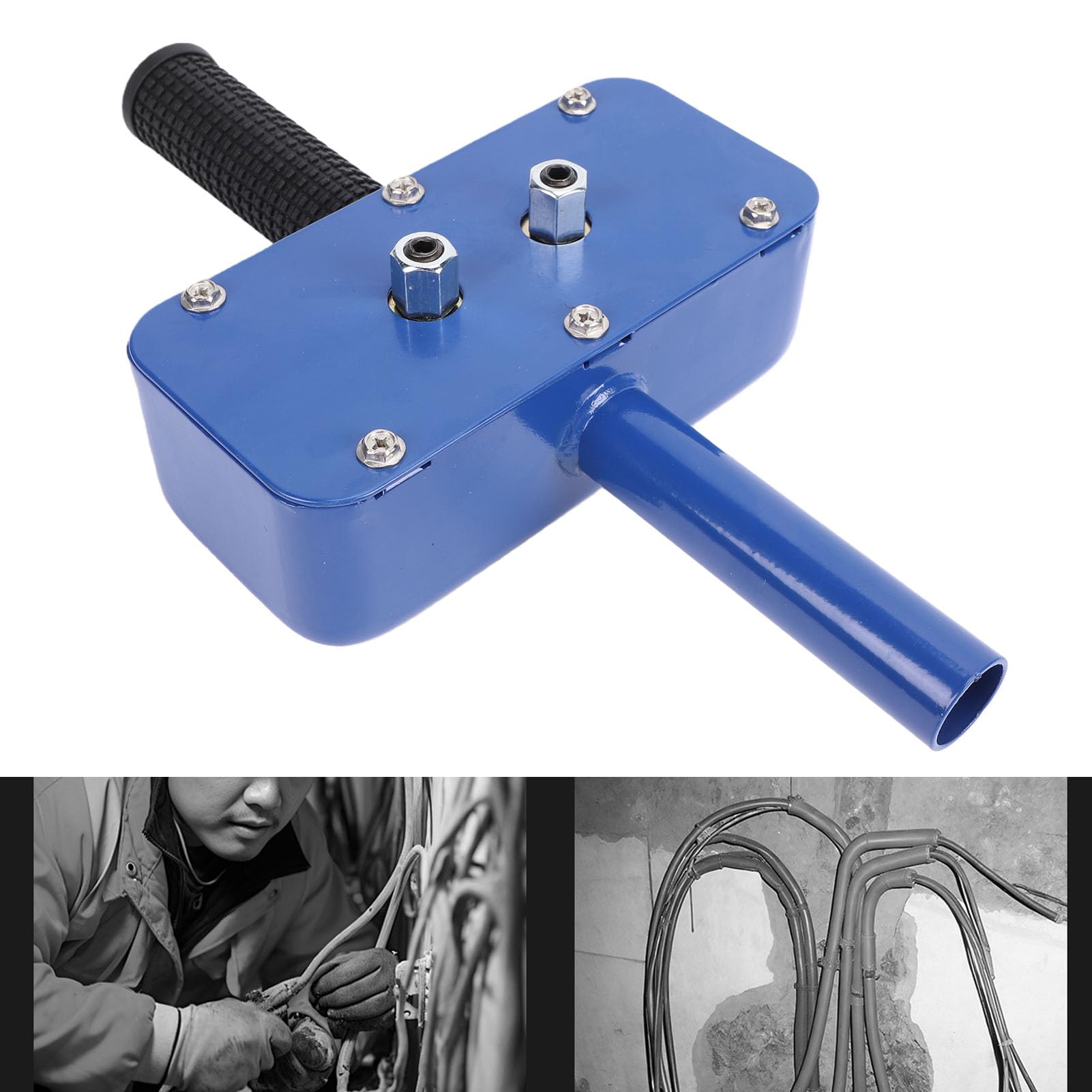 Naroote Automatyczna Nawlekarka Drutu, Narzędzie do Przewlekania Kabli Elektrycznych, Adapter Wiertarski do Kabli 4-6 Mm, Renowacji i Budowy Domów