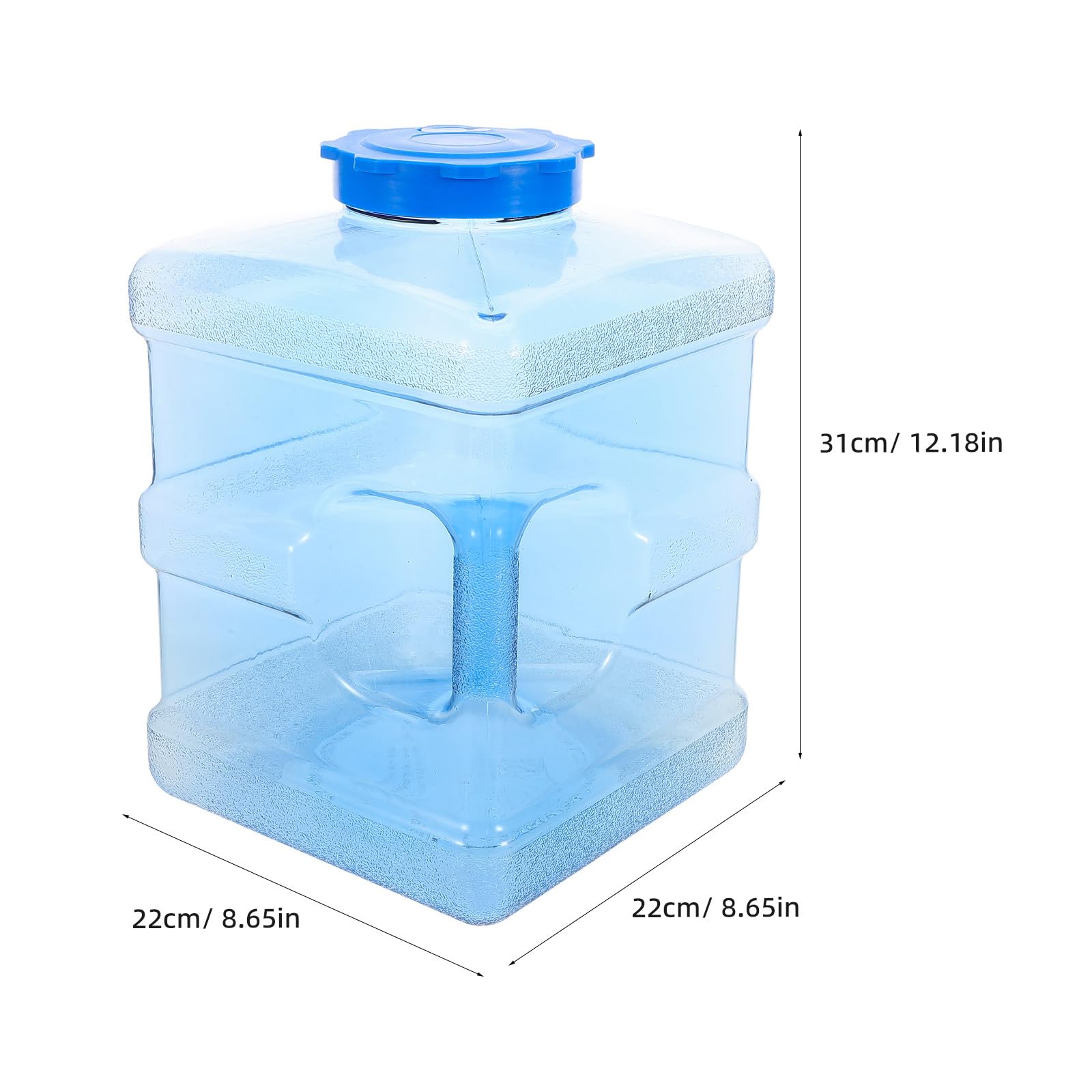 ULTECHNOVO Camping Wasserkanister 10 L aus Pvcpc mit Griff Tragbarer Wasserbehälter für Trinkwasser Outdoor Wasserspeicher für Camping Haushalt und Auto