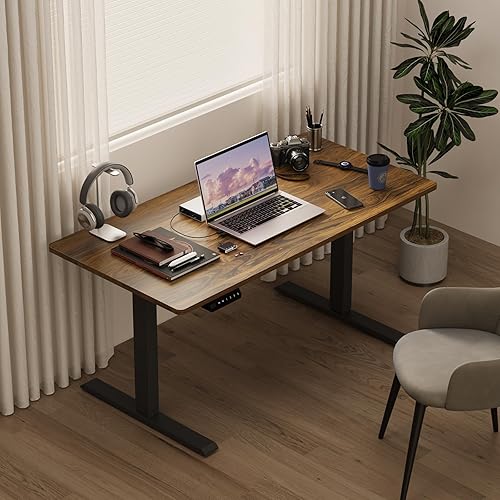 Miniatura 2 de Escritorio eléctrico de pie de pieza entera, escritorio de altura ajustable, escritorio de computadora de pie, marco de escritorio y parte superior,